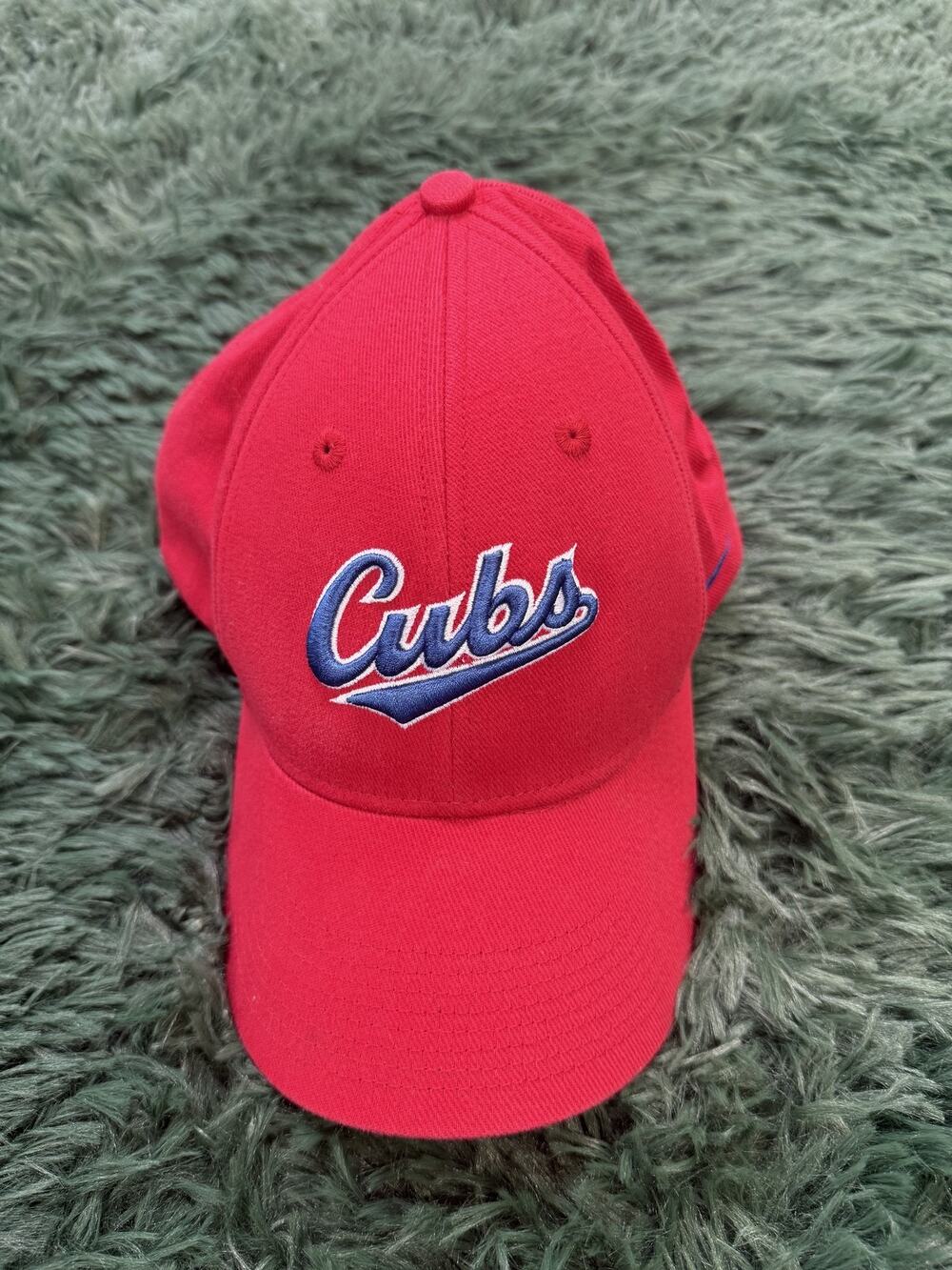 Nike Chicago Cubs Red One Size Fits Most Swoosh Flex Baseball Cap Hat MLB